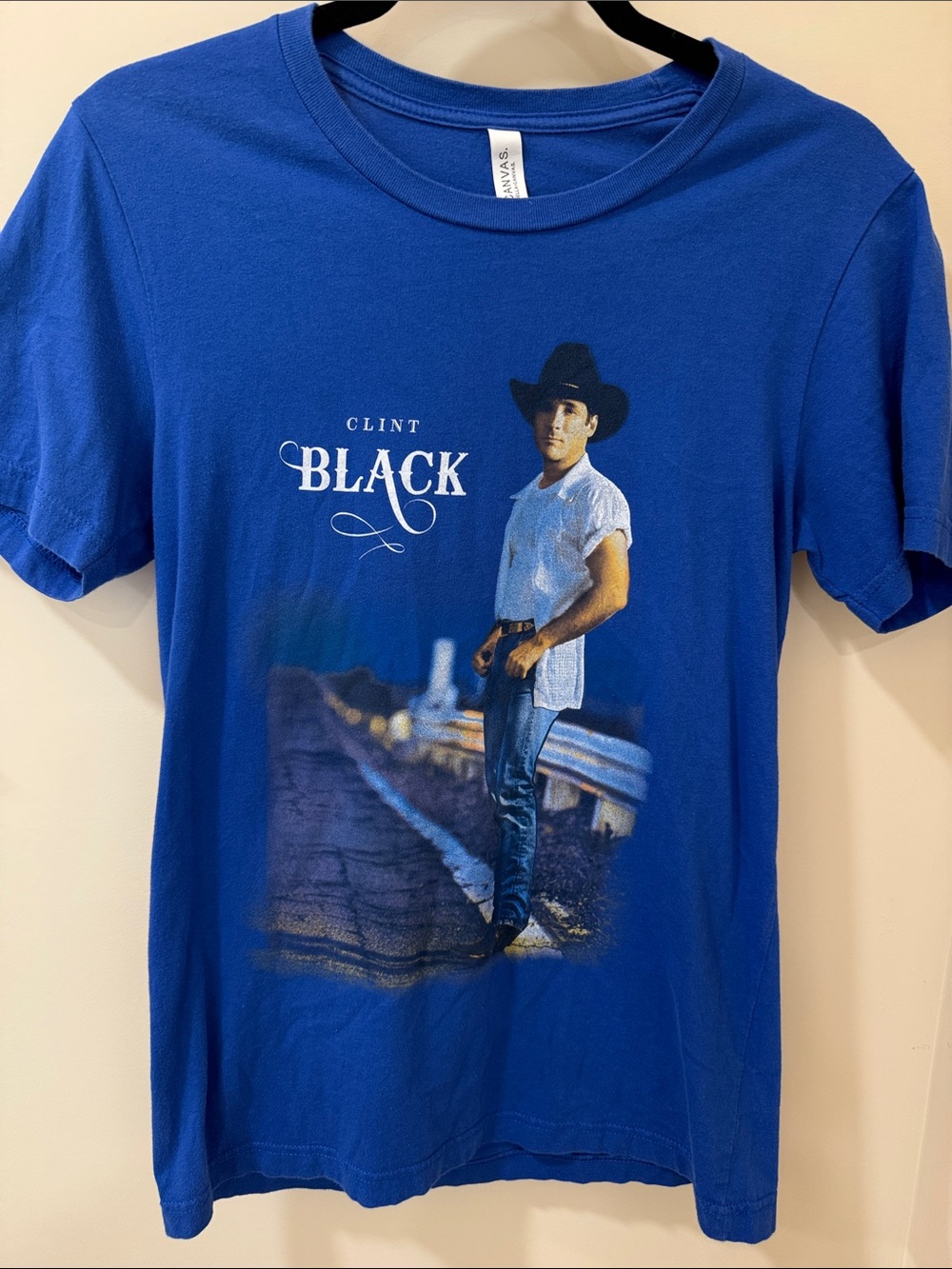 Bella Canvas Royal Blue Clint Black Portrait Graphic Tee